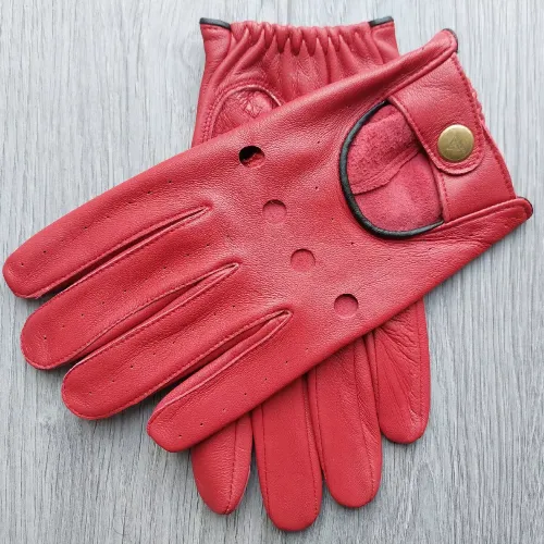 Leather Driving Gloves men Best Winter Cycling mountain Bike Sheepskin Gloves Kenfit